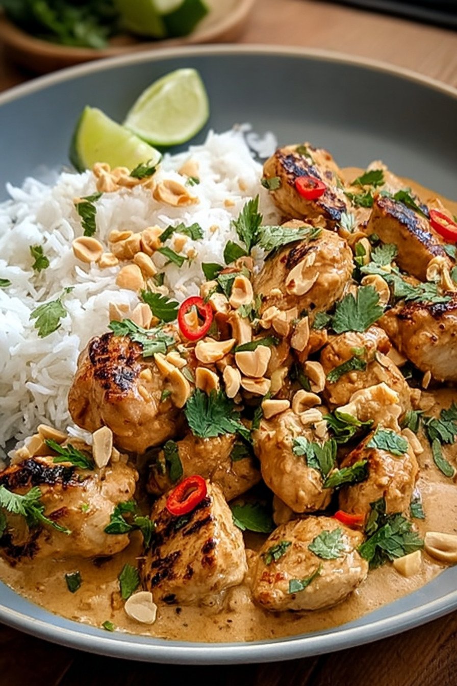 Unwiderstehliches Thai-Erdnuss-Hühnchen in 30 Min. final result