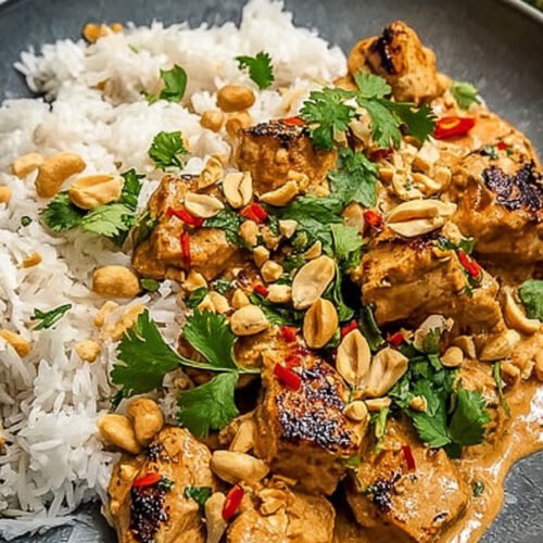 Unwiderstehliches Thai-Erdnuss-Hühnchen in 30 Min. extra recipe photo