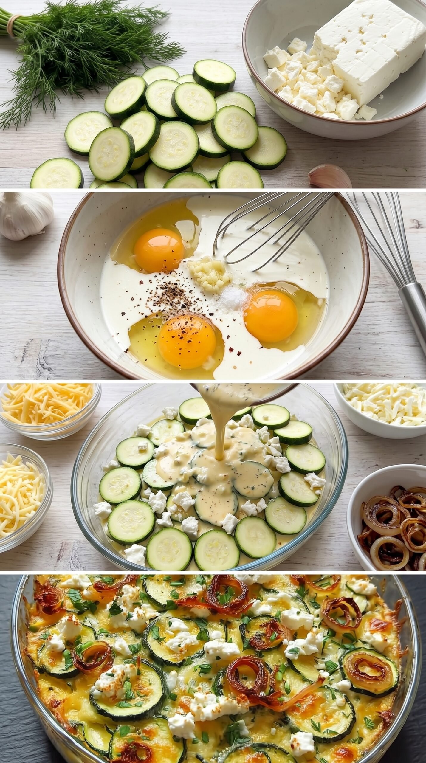 Low carb zucchini auflauf mit feta: Cremiger Low Carb Zucchini Auflauf recipe instructions