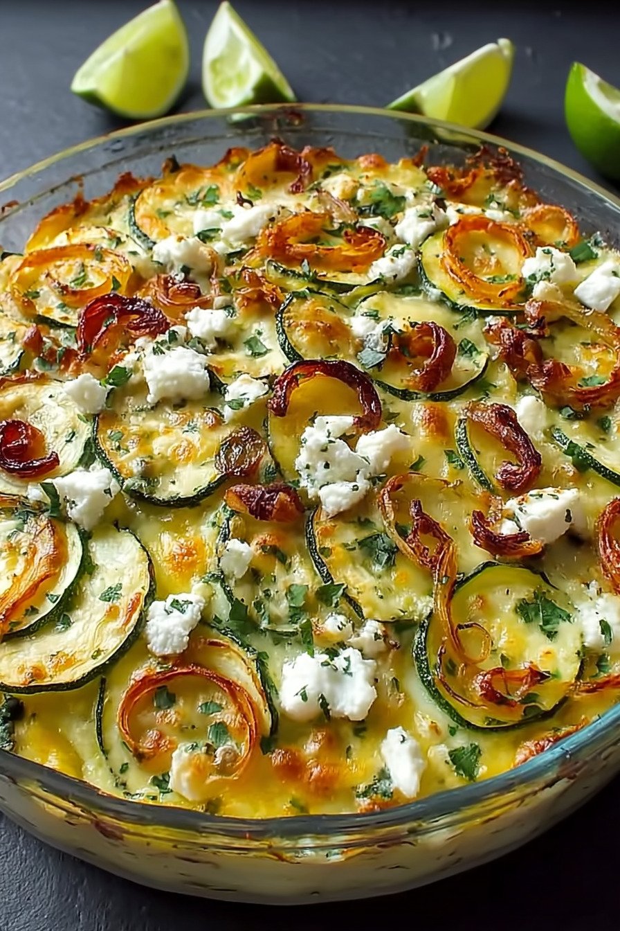 Low carb zucchini auflauf mit feta: Cremiger Low Carb Zucchini Auflauf final result
