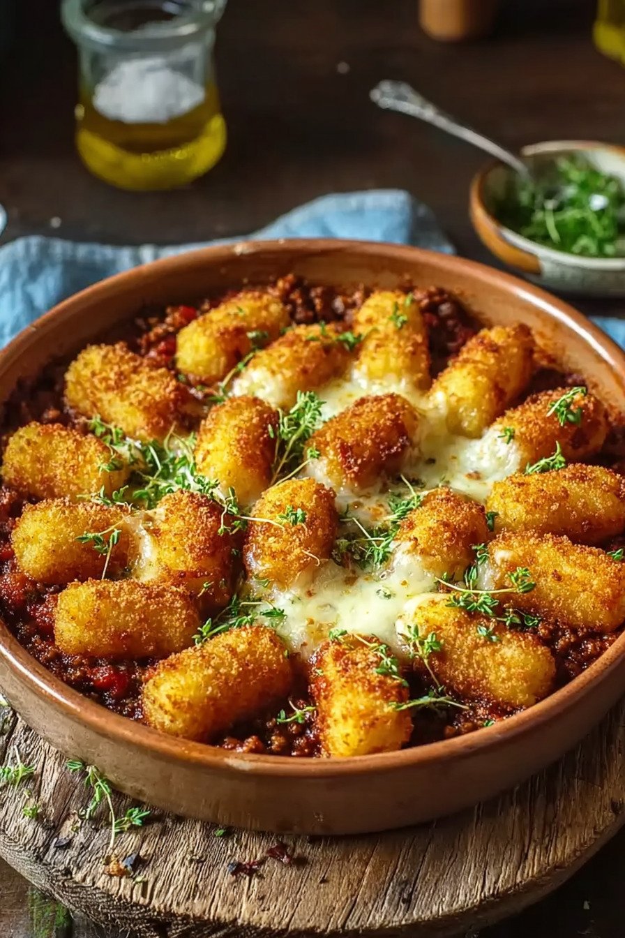 Kroketten-Hack-Auflauf mit cremiger Tomaten-Hackfleischsauce recipe tips