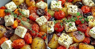 Köstliches Feta Kartoffeln Ofengemüse: Einfach und Gesund! recipe photo