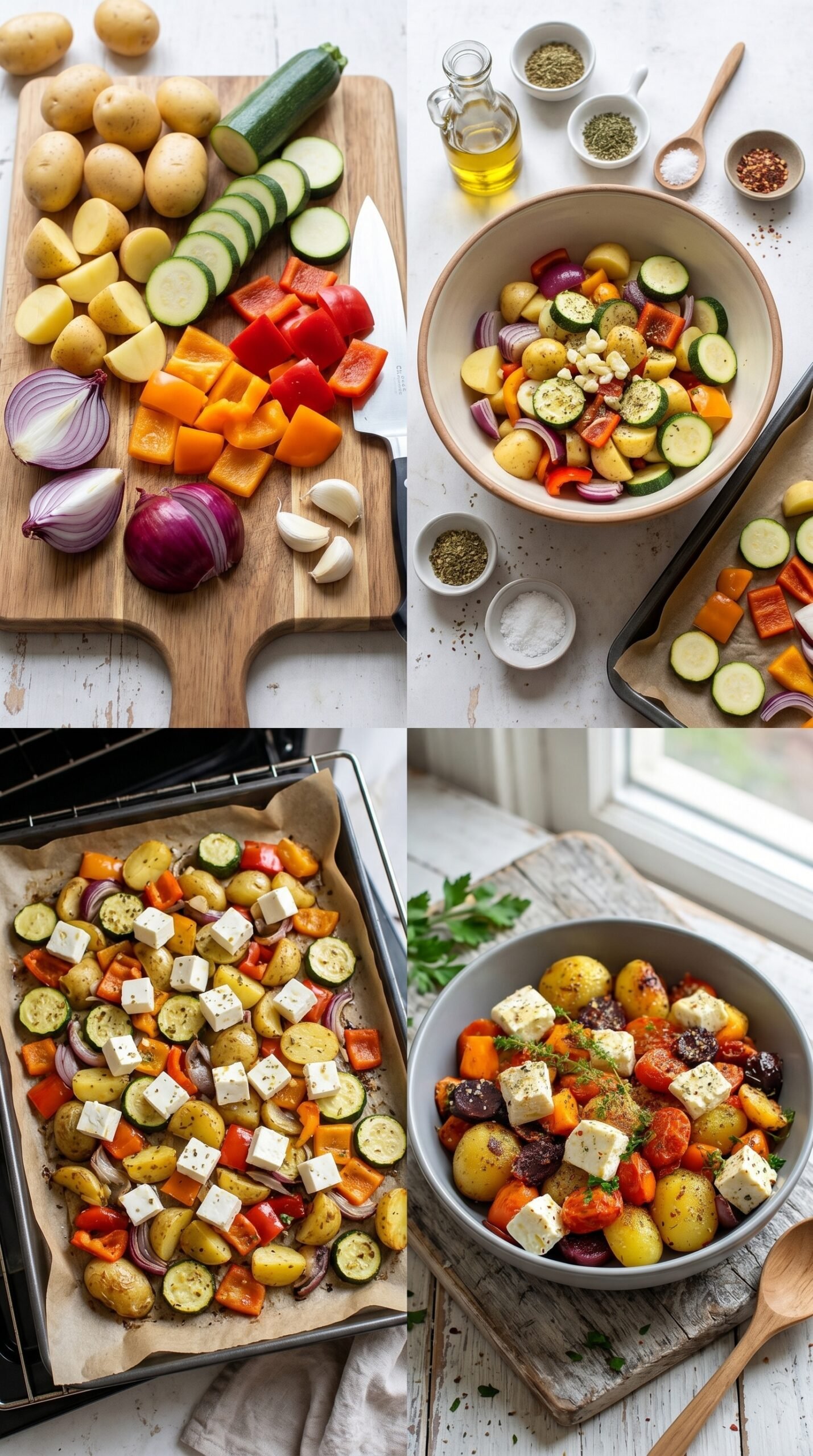 Köstliches Feta Kartoffeln Ofengemüse: Einfach und Gesund! recipe instructions