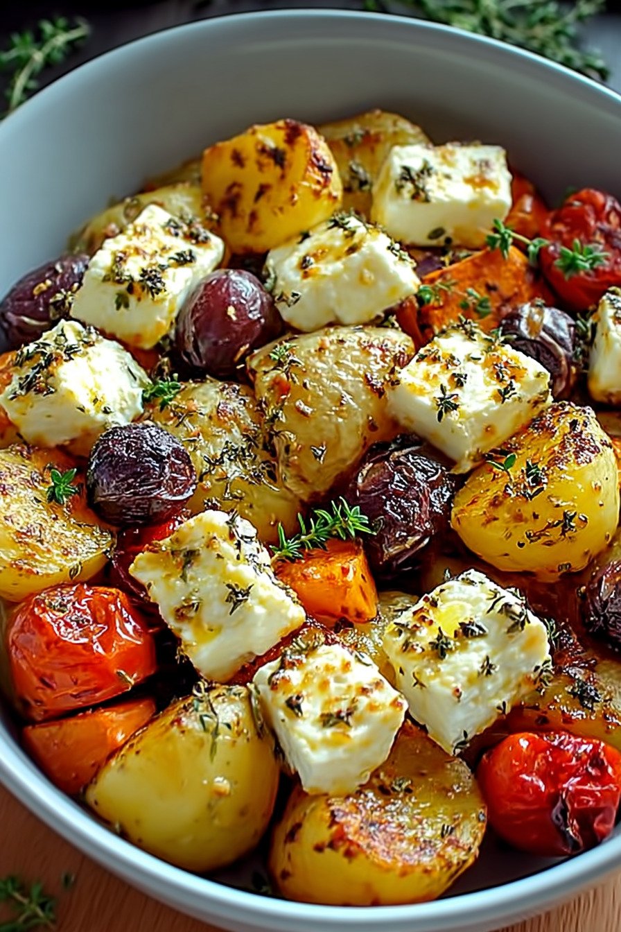Köstliches Feta Kartoffeln Ofengemüse: Einfach und Gesund! final result