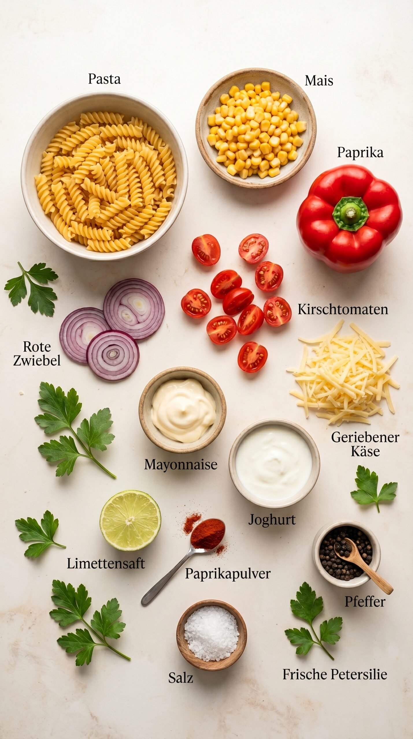 Dieser mexikanische Nudelsalat mit Mais ist das Highlight jeder Grillparty recipe ingredients