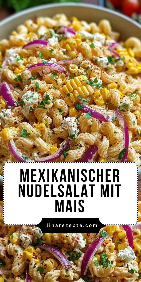 Dieser mexikanische Nudelsalat mit Mais ist das Highlight jeder Grillparty save this recipe