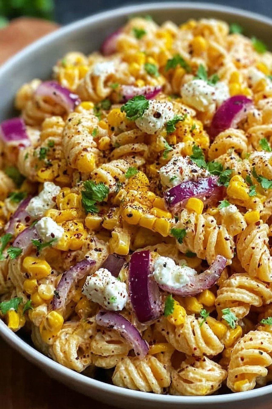 Dieser mexikanische Nudelsalat mit Mais ist das Highlight jeder Grillparty extra recipe photo