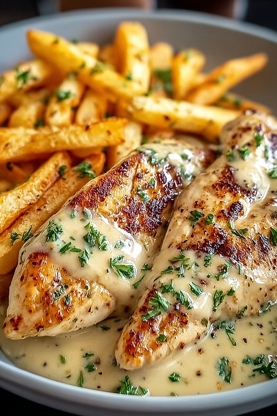 Hähnchenfilet in würziger, cremiger Knoblauch-Parmesan-Sauce recipe tips